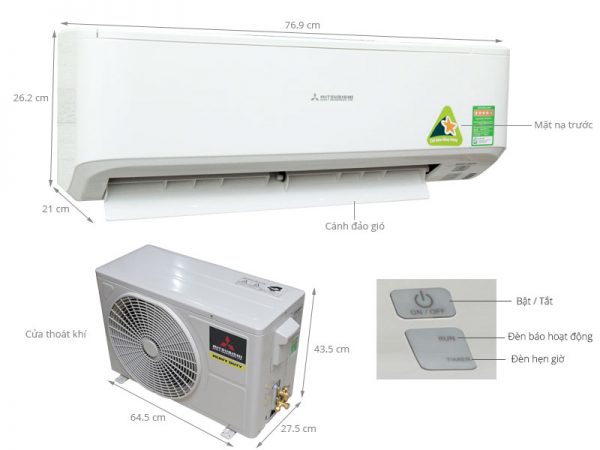 Máy lạnh mitsubishi chính hãng giá kho bình chánh 1HP không Inverter